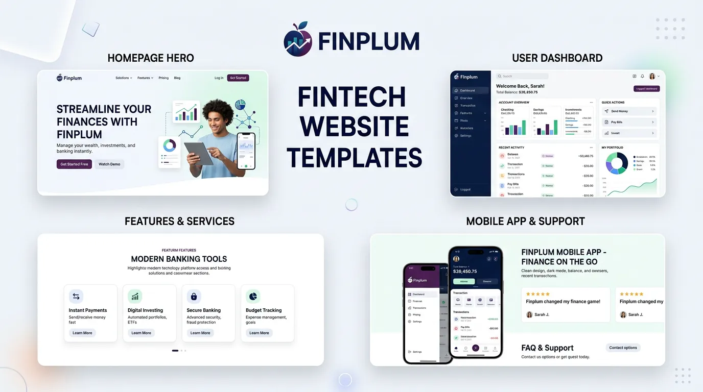 Fineplum - Fintech Website